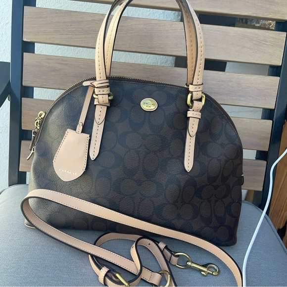 Coach Brown and Tan Women's Bag - Picture 1 of 11